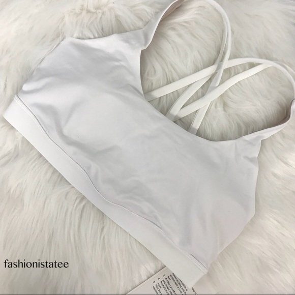 NWT white lululemon energy bra with pads size 8 - Picture 6 of 7